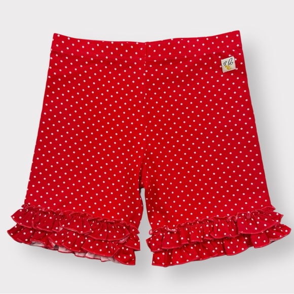 Sz 10 Wildflowers Daydream Believer Bottle Rocket shorties red polka dot shorts - Picture 1 of 3